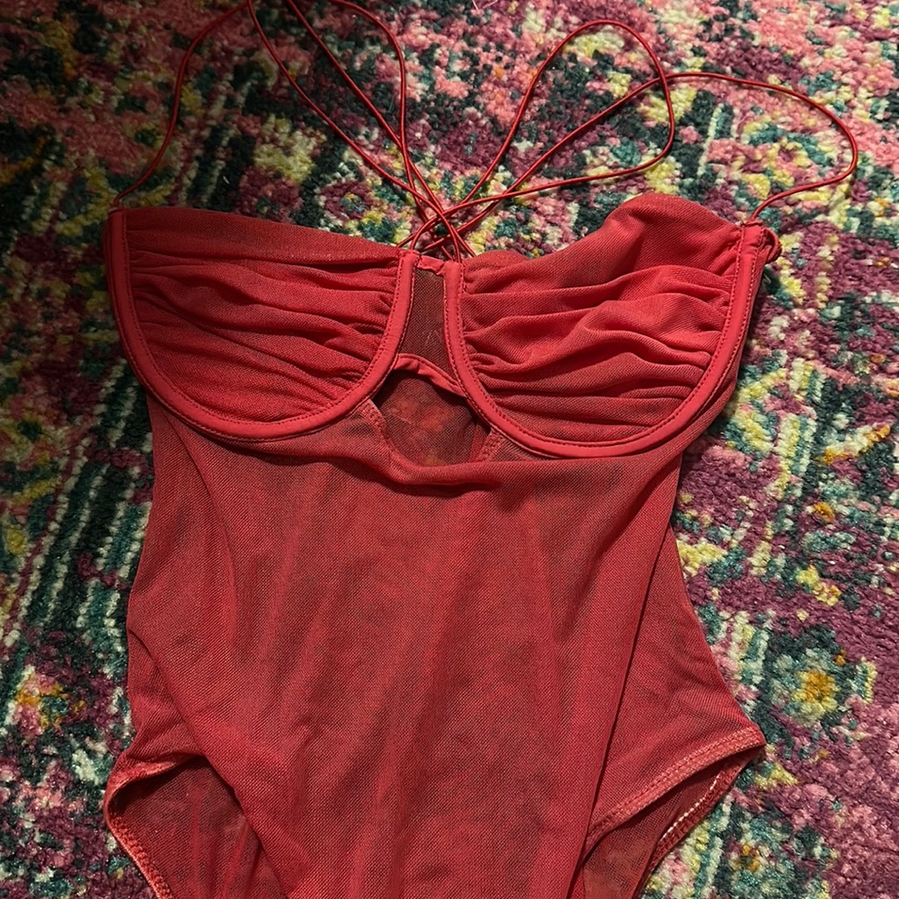 pink zara bodysuit